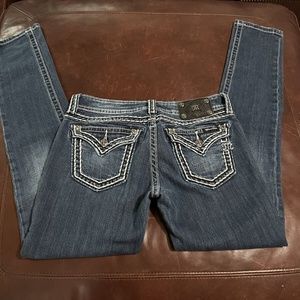Miss me Sz 28 Jeans with thick stitching